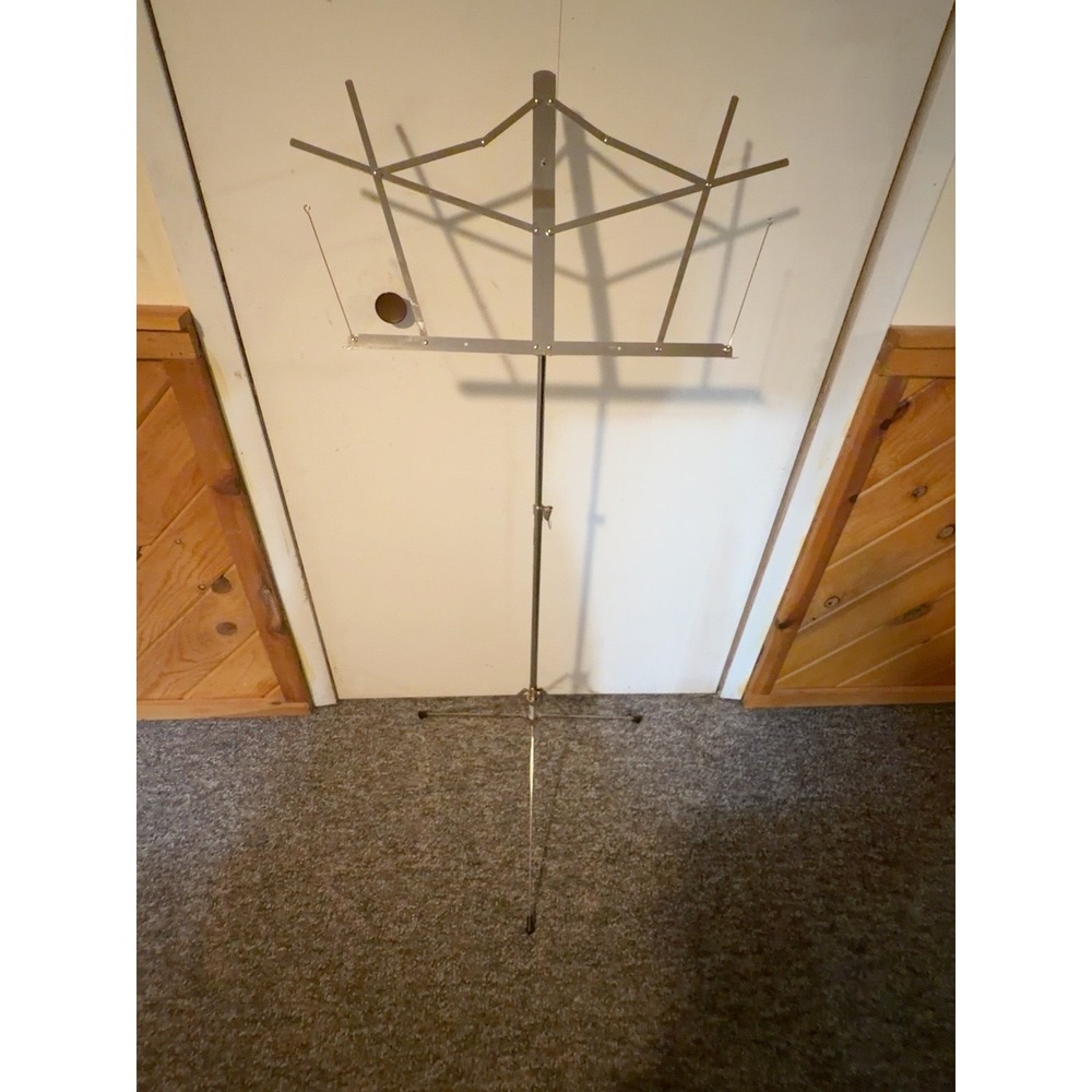 Proline GMS20NK Nickel Folding Adjustable Sheet Music Stand w/ Original Box